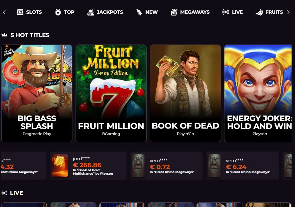 Rakoo Casino spellen